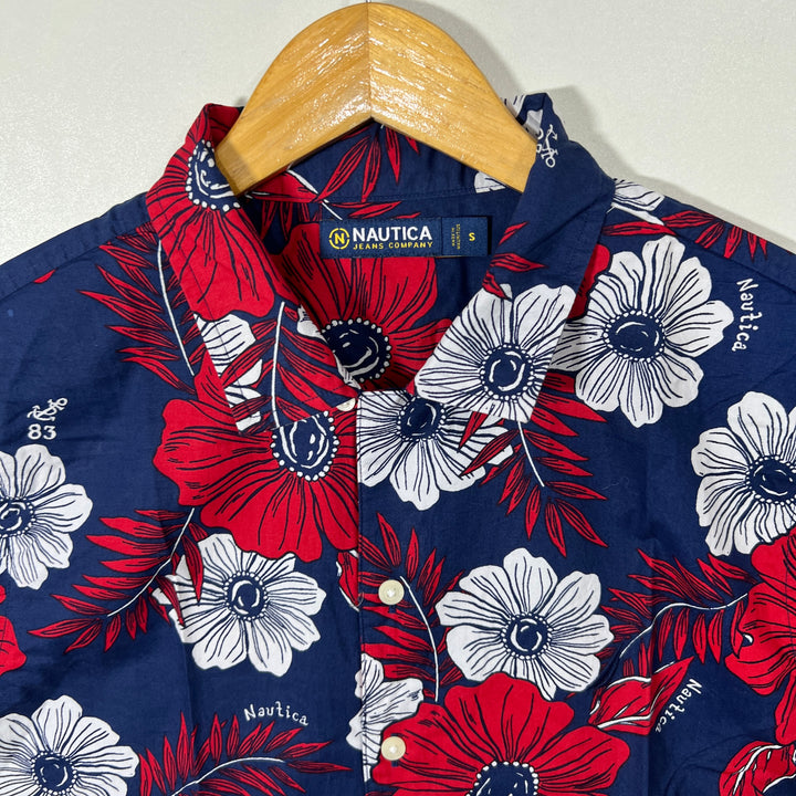 NAUTICA SAFARI COLLAR HALF SLEEVES COTTON SHIRT