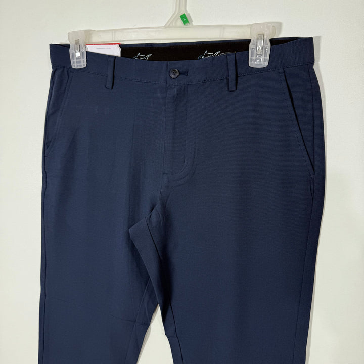 GREG NORMAN CHECKERED PERFORMANCE PANT BRAND NEW WITH STRETCH BLUE COLOUR