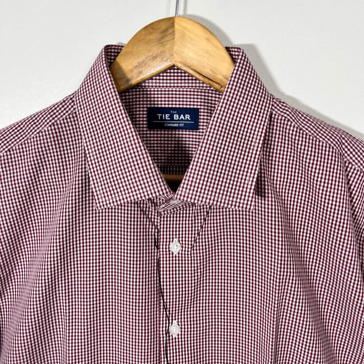 TIE BAR STANDARD FIT CHECKERED SHIRT