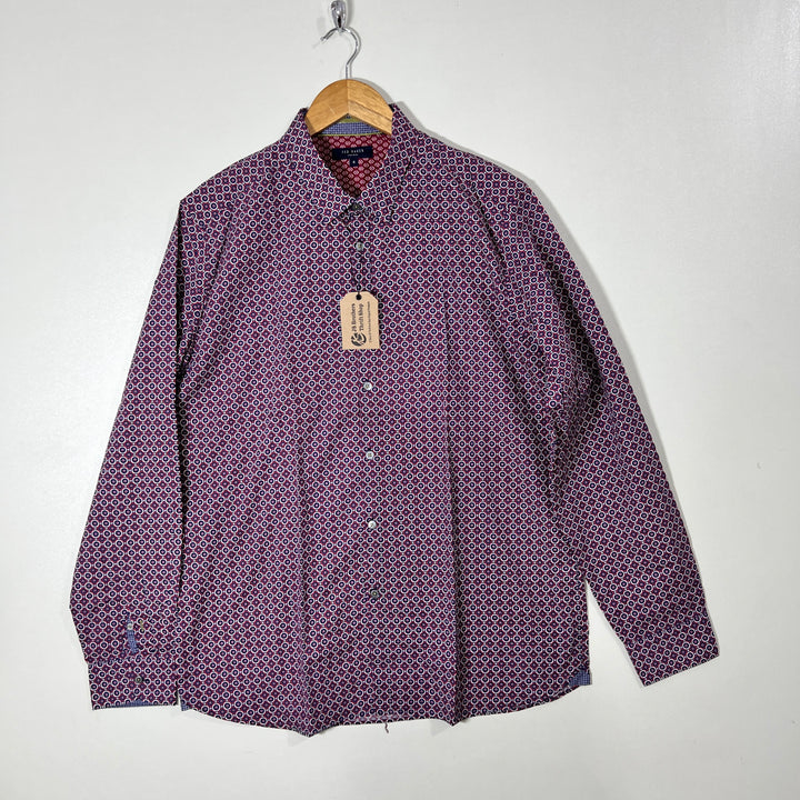 TED BAKER LONDON BUTTON DOWN CASUAL COTTON SHIRT