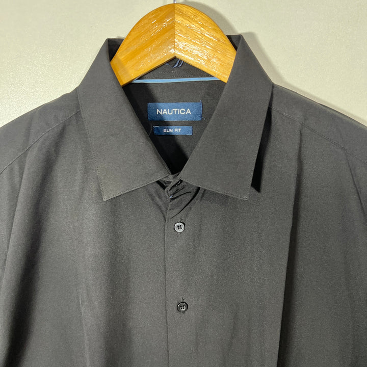 NAUTICA SLIM FIT PERFORMANCE SHIRT WITH STRETCH