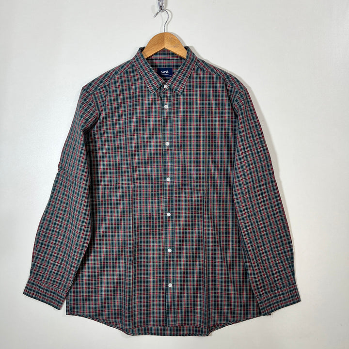 UNIT ALGODON FINO CHECKERED SHIRT