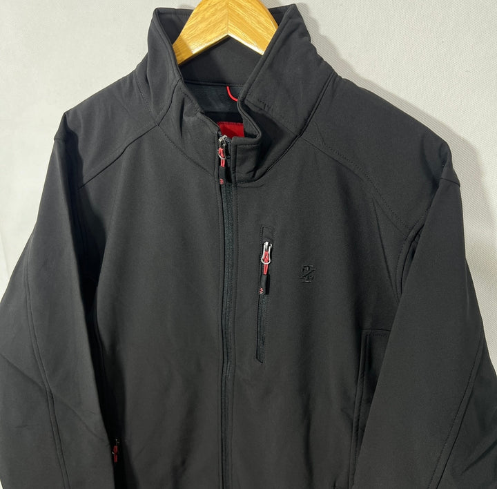 IZOD SOFT SHELL WINDBREAKER JACKET INNER FLEECE