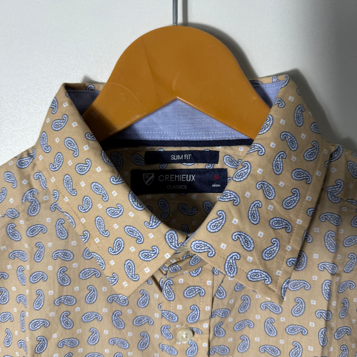 CREMIEUX SLIM FIT HALF SLEEVES COTTON SHIRT