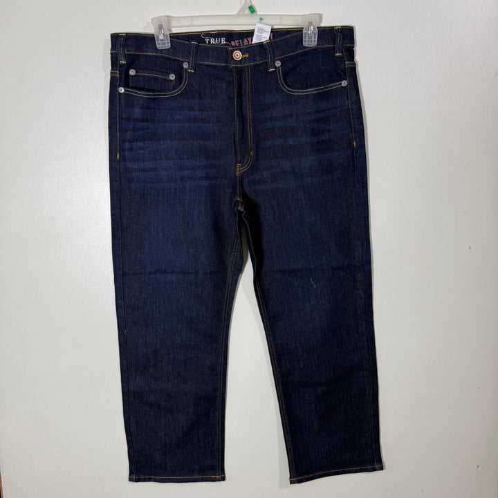 TRUE NATION RELAXED FIT DENIM PANT WITH STRETCH