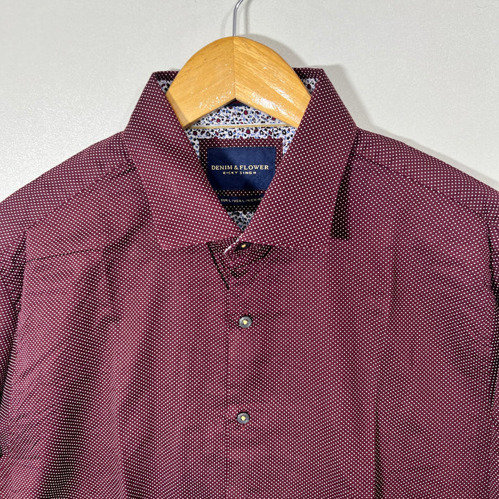 DENIM & FLOWER COTTON SHIRT
