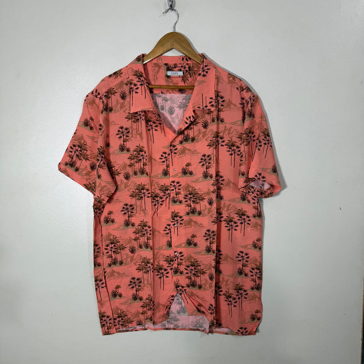 CAPE CUBAN COLLAR HALF SLEEVES HAWAI SHIRT