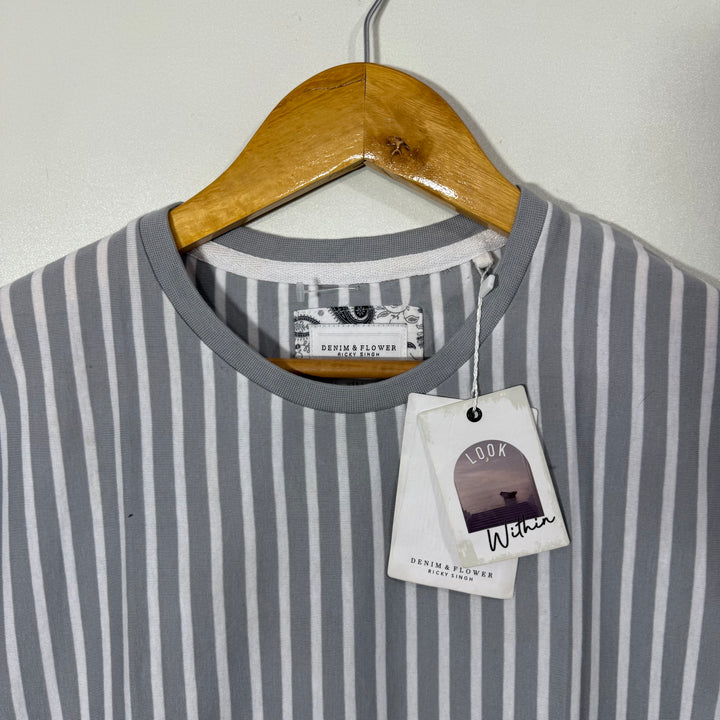 DENIM & FLOWER COTTON TSHIRT BRAND NEW