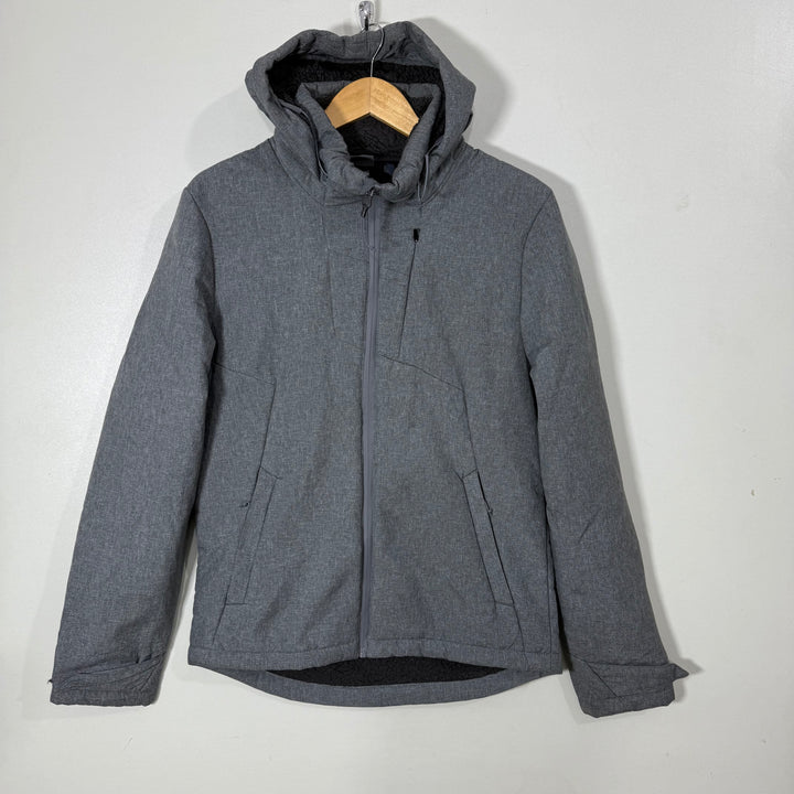CHAMPION SOFT SHELL WINDBREAKER JACKET INNER SHERPA GREY COLOUR