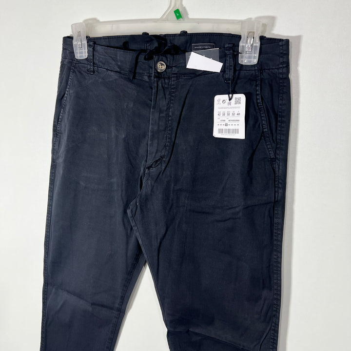 PULL & BEAR SLIM FIT COTTON PANT BRAND NEW BLACK COLOUR
