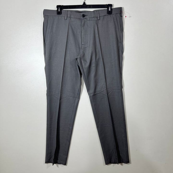 HAGGAR H26 STRAIGHT FIT PERFORMANCE PANT WITH STRETCH GREY COLOUR