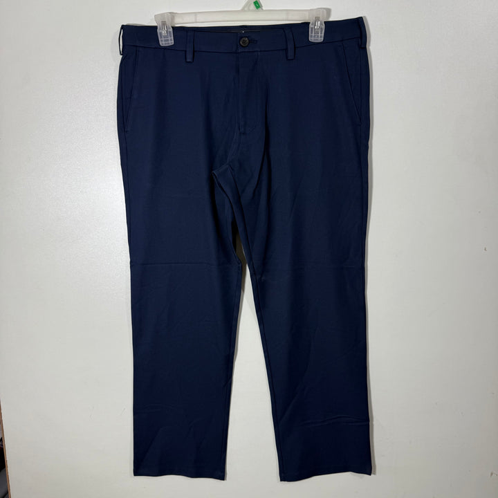 HAGGAR PERFORMANCE PANT WITH STRETCH BLUE COLOUR