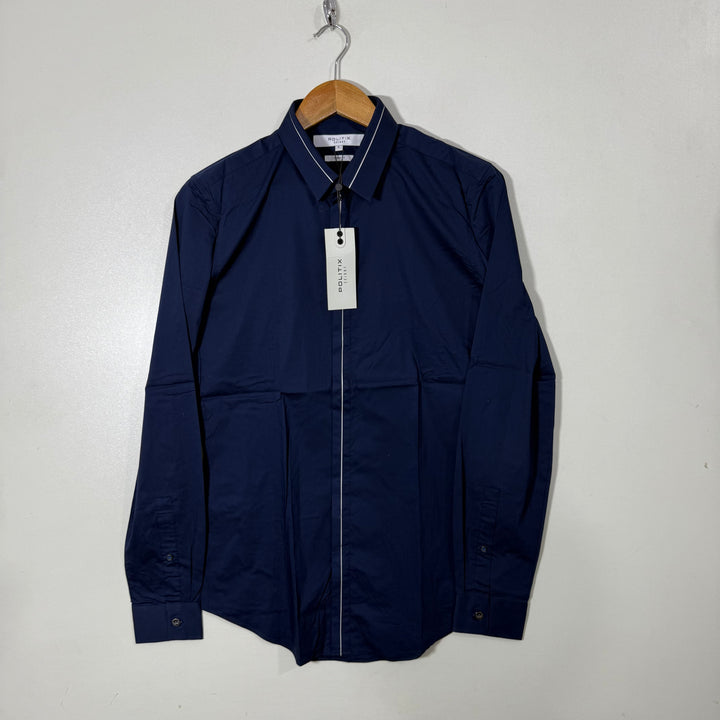 POLITIX SKINNY FIT COTTON SHIRT BRAND NEW WITH STRETCH