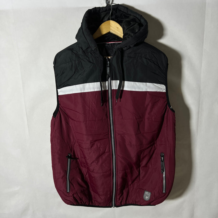 MONTFORT SLEEVES LESS PUFFER JACKET WITH HOOD