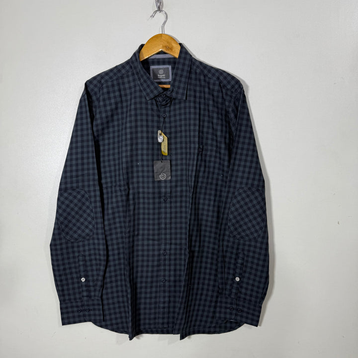 BUGATTI CHECKERED CASUAL COTTON SHIRT BRAND NEW