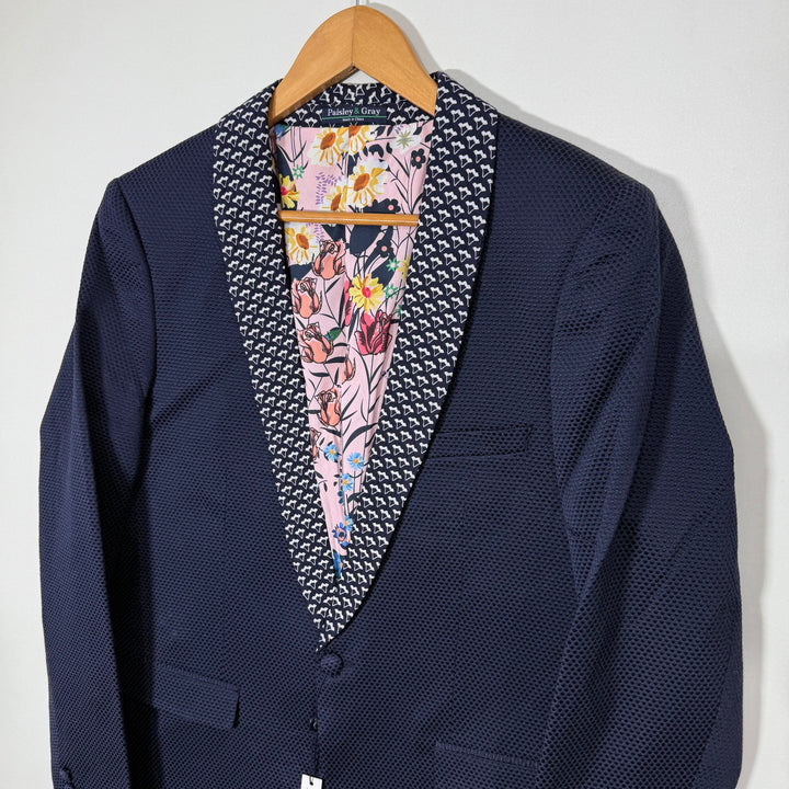PAISLEY & GRAY TEXTURED BLAZER JACKET BRAND NEW BLUE COLOUR