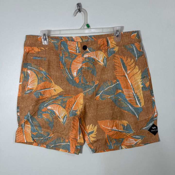 RVCA PRINTED COTTON SHORT