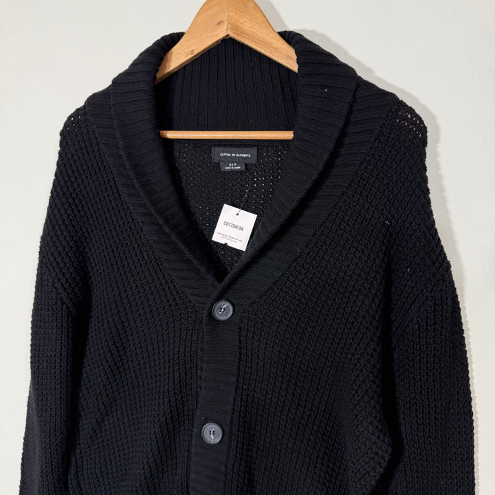 COTTON ON GARMENTS KNITWEAR CARDIGAN SWEATER BRAND NEW BLACK COLOUR