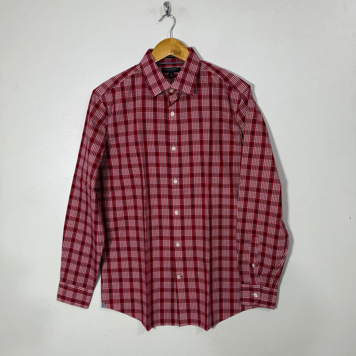 BANANA REPUBLIC CAMDEN FIT COTTON CHECKERED SHIRT