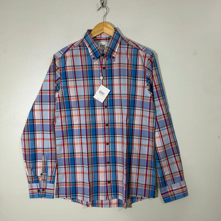 OSCAR OF SWEDEN SLIM FIT BUTTON DOWN CASUAL COTTON SHIRT BRAND NEW