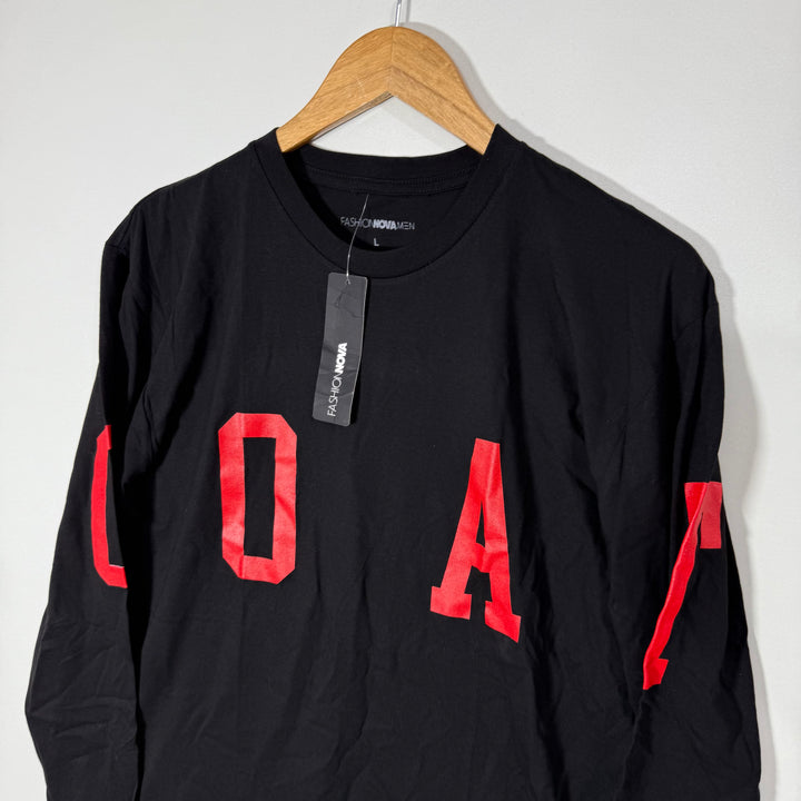 FASHION NOVA MEN LONG SLEEVES COTTON TSHIRT BRAND NEW