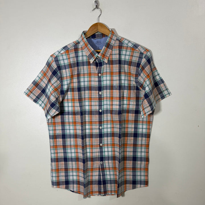 IZOD SALTWATER BUTTON DOWN HALF SLEEVES CASUAL COTTON SHIRT BRAND NEW