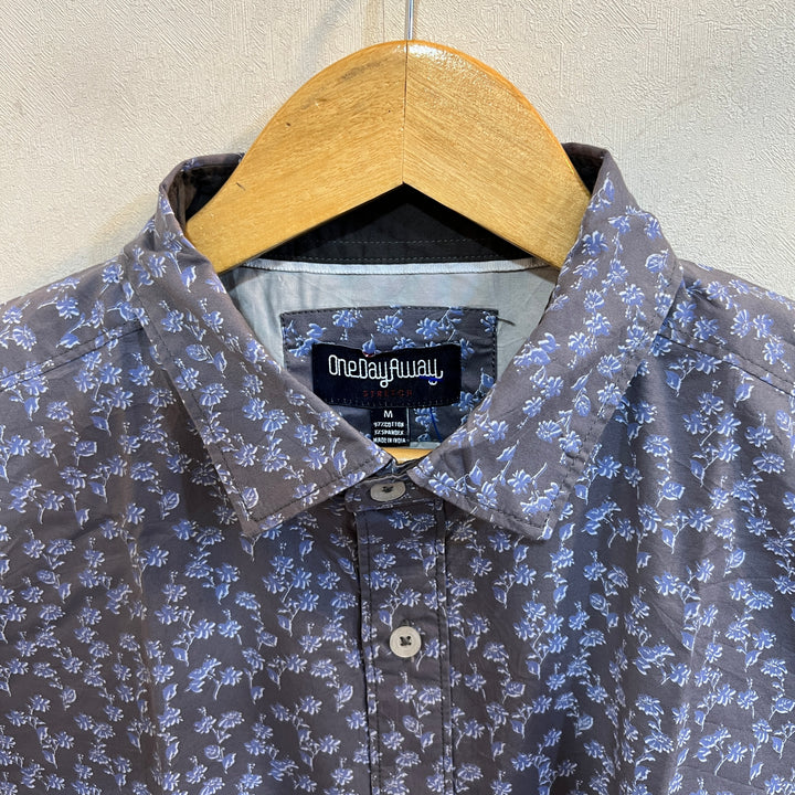 ONE DAY AWAY PRINTED CASUAL COTTON SHIRT