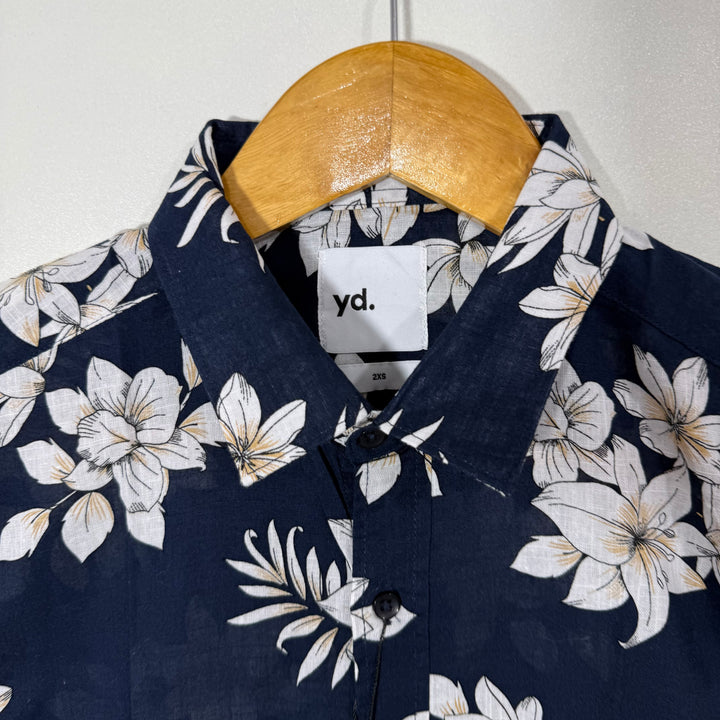 YD PRINTED CHAMBRAY COTTON SHIRT BRAND NEW