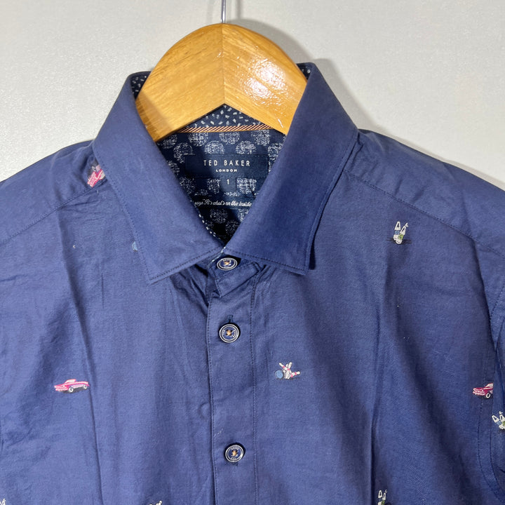 TED BAKER BUTTON DOWN CASUAL COTTON SHIRT