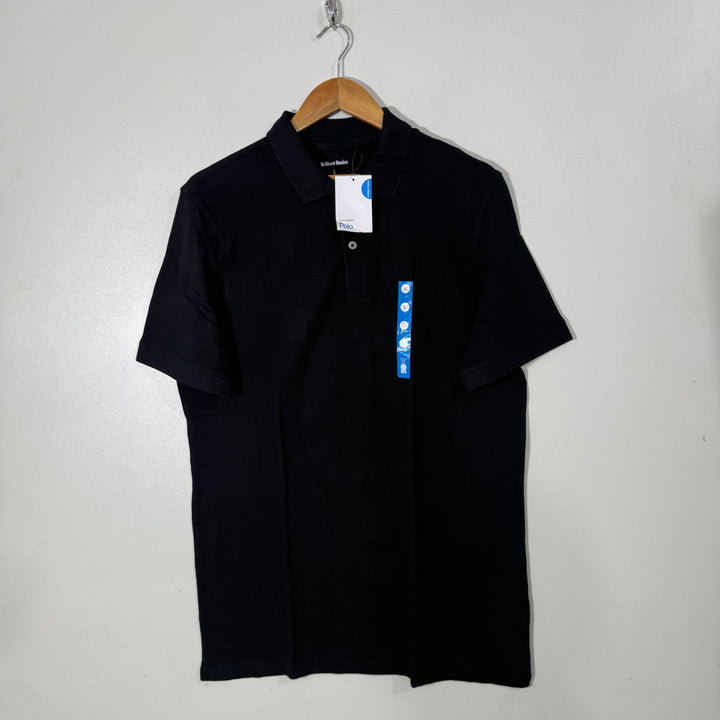 BRILLIANT BASIC COTTON POLO TSHIRT BRAND NEW BLACK COLOUR