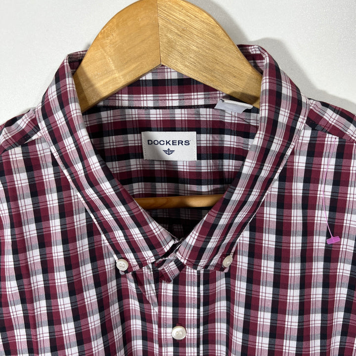 DOCKERS BUTTON DOWN CHECKERED SHIRT