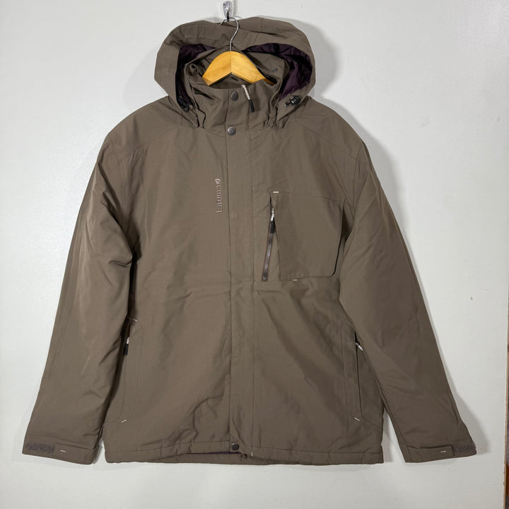 LAFUMA JACKET WITH DETACHABLE HOOD BROWN COLOUR