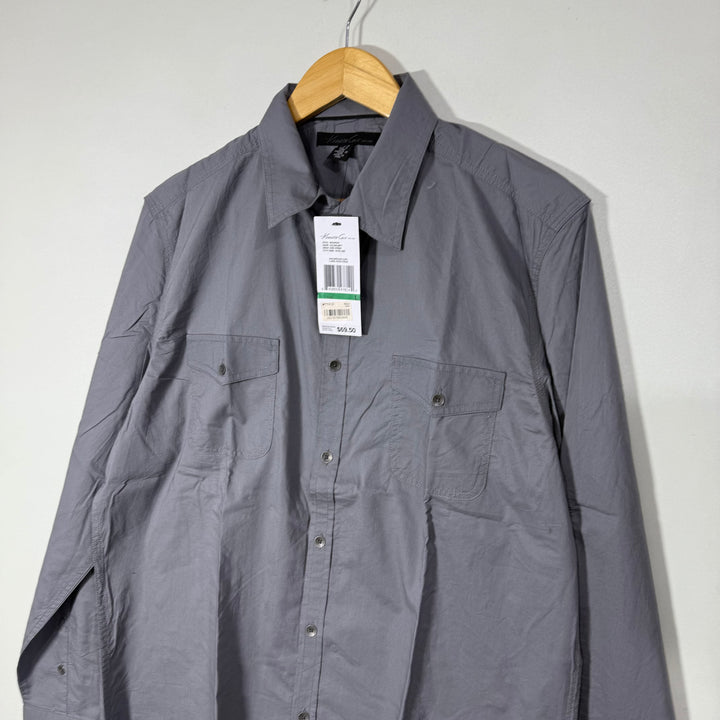 KENNETH COLE DOUBLE POCKETS SHIRT BRAND NEW GREY COLOUR