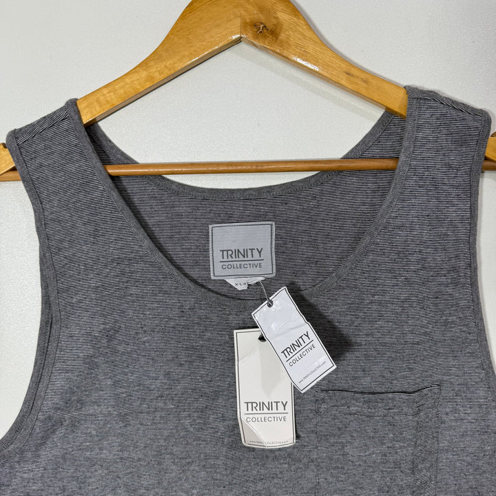 TRINITY COLLECTIVE COTTON SLEEVES LESS BRAND NEW GREY COLOUR