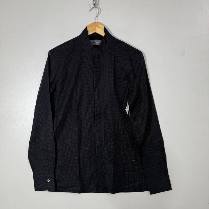 KILGOUR BEN COLLAR COTTON SHIRT BRAND NEW BLACK COLOUR