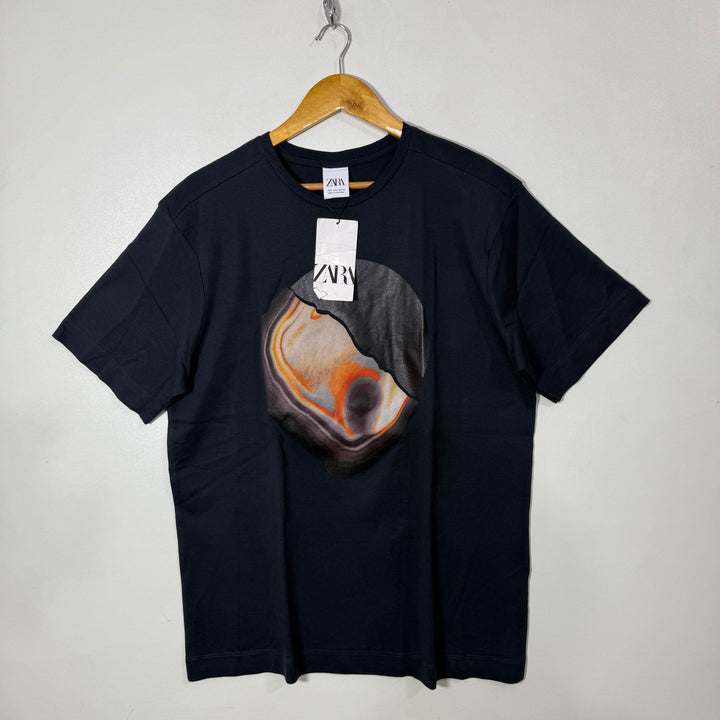 ZARA DROOPED SHOULDER COTTON TSHIRT BRAND NEW
