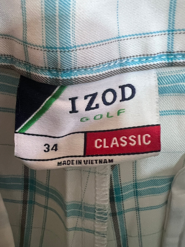 IZOD CHECKERED GOLF SHORT