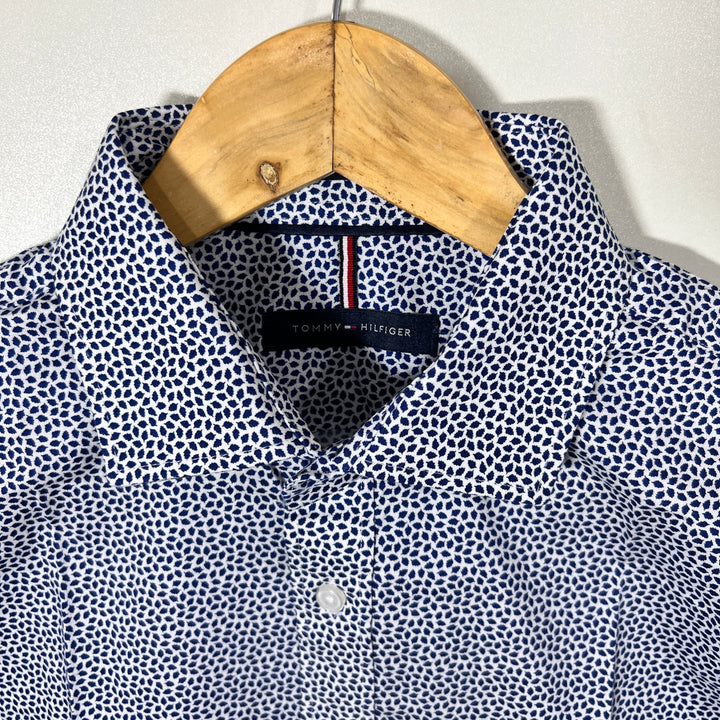 TOMMY HILFIGER REGULAR FIT PRINTED SEMI FORMAL SHIRT