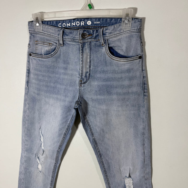 CONNOR SKINNY FIT RIPPED JEANS WITH STRETCH