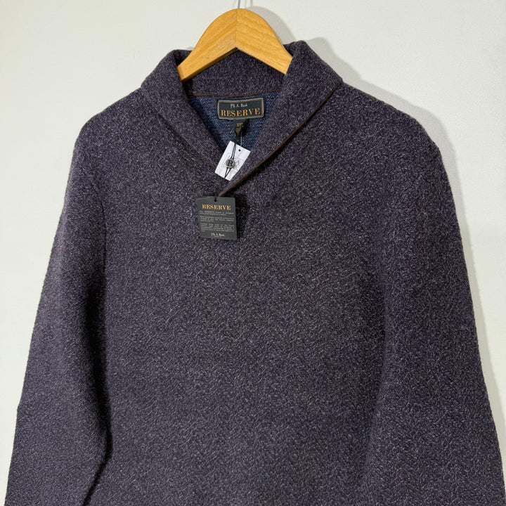 JOS A BANK SHAWL COLLAR WOOL SWEATER BRAND NEW