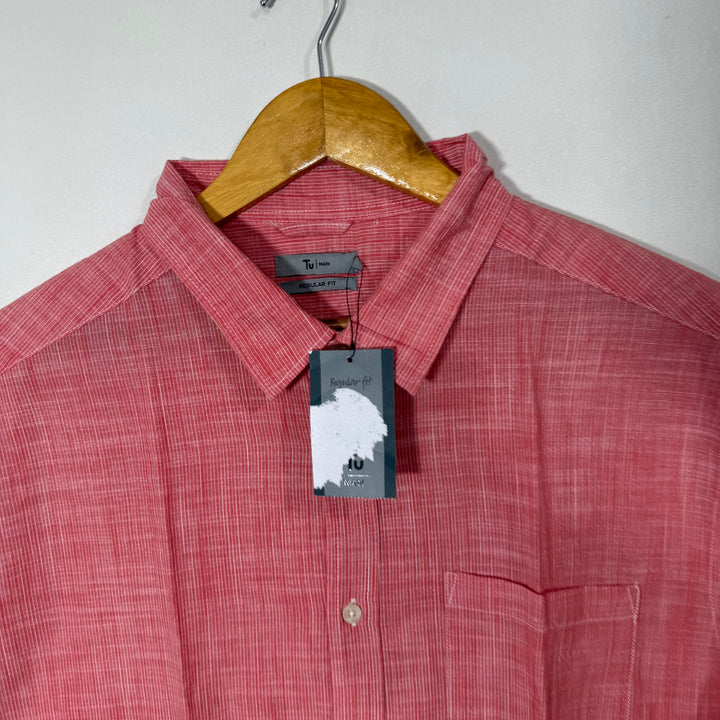 TU MAN HALF SLEEVES COTTON SHIRT BRAND NEW