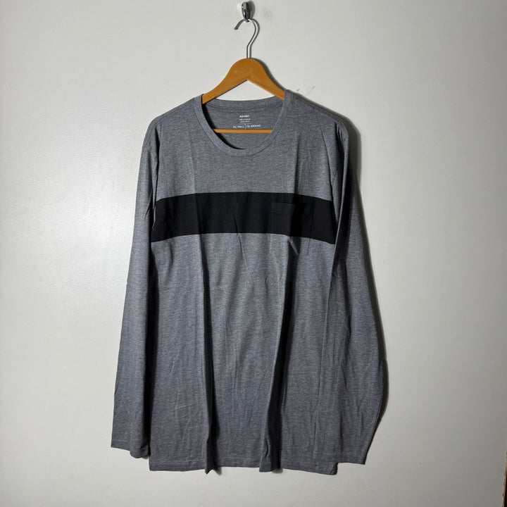 OLD NAVY SOFT WASHED ULTRA DOUX LONG SLEEVES COTTON TSHIRT BRAND NEW GREY COLOUR