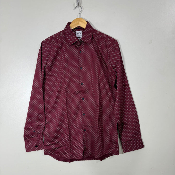 ZARA SLIM FIT CASUAL COTTON SHIRT