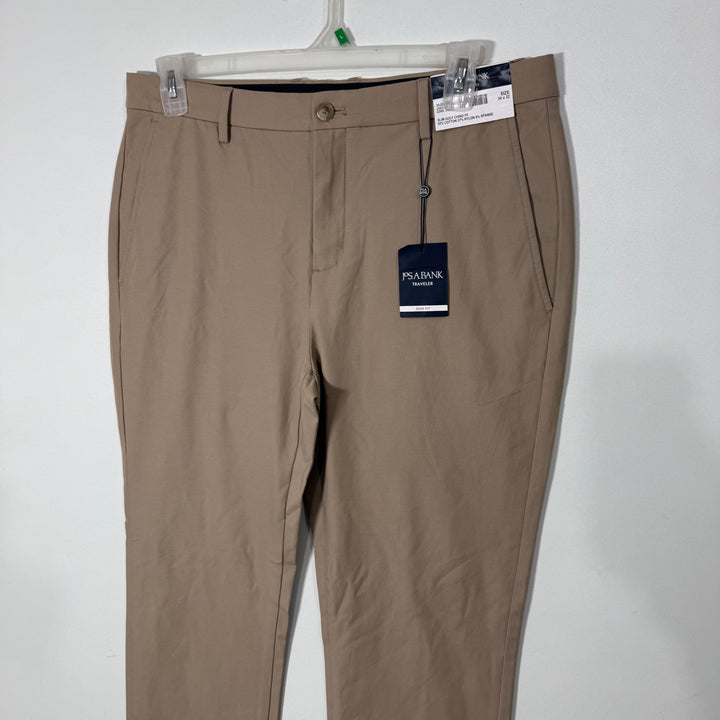 JOS A BANK SLIM FIT TRAVELER 4 WAY STRETCH MOISTURE WICKING SHIRT GRIPPER PERFORMANCE PANT BRAND NEW