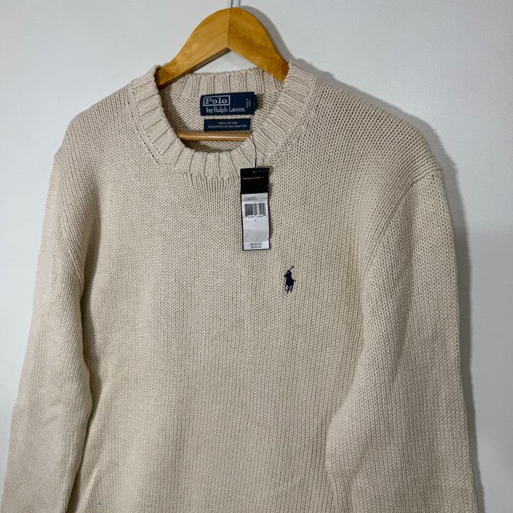 RALPH LAUREN POLO MOCK NECK KNITED COTTON SWEATER BRAND NEW