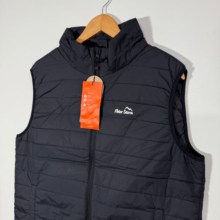 PETER STORM SLEEVES LESS PUFFER JACKET BRAND NEW BLACK COLOUR