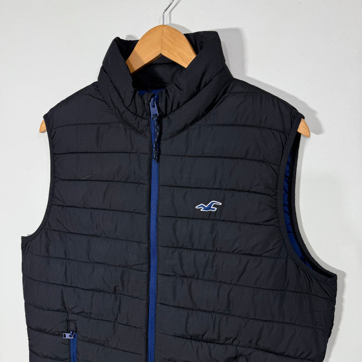 HOLLISTER CALIFORNIA SLEEVES LESS PUFFER JACKET