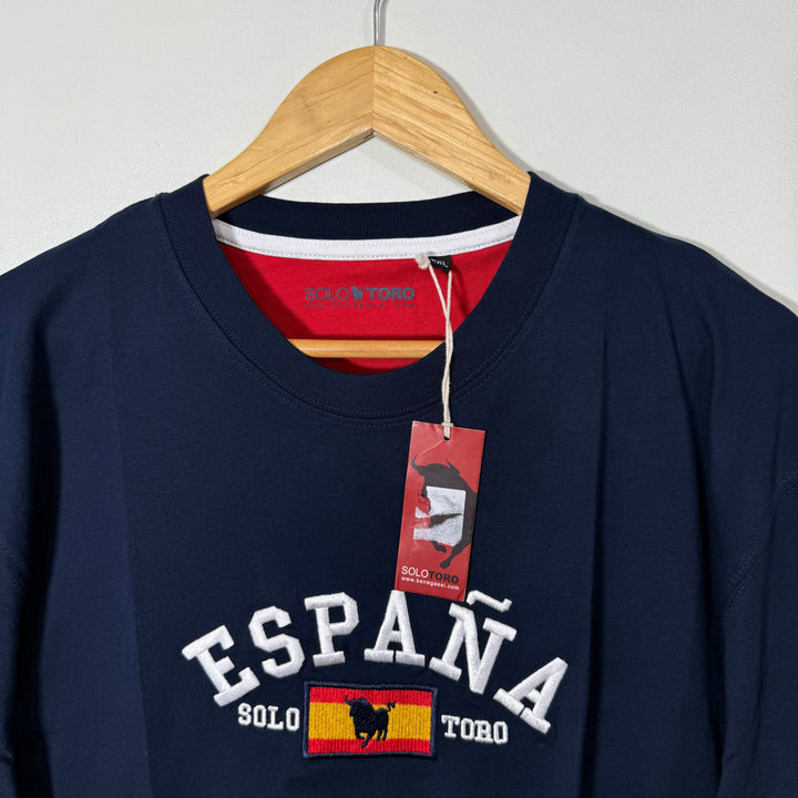 SOLO TORO BENEGASSI COTTON TSHIRT BRAND NEW BLUE COLOUR