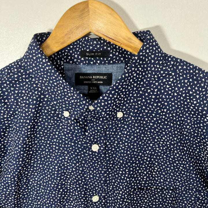 BANANA REPUBLIC SLIM FIT BUTTON DOWN CASUAL COTTON SHIRT