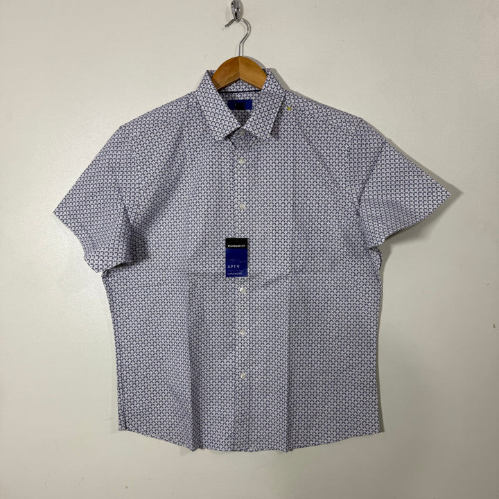 APT.9 STANDARD FIT HALF SLEEVES COTTON SHIRT BRAND NEW WITH STRETCH